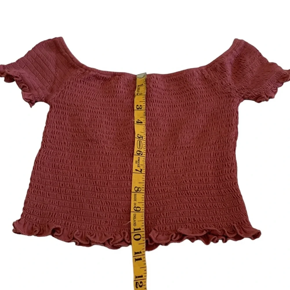 Essentials by Full Tilt Off the Shoulder Crop Top • Size XS